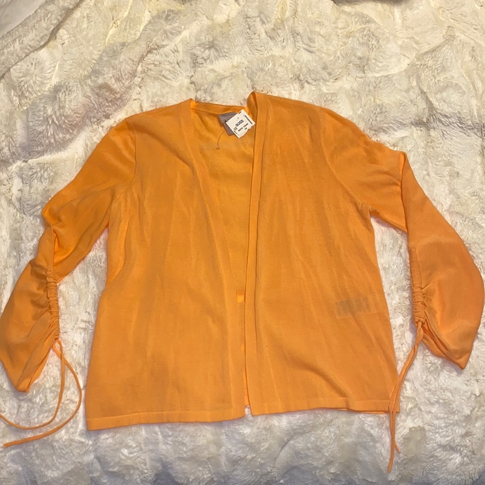 ⭐️NWT lightweight cardigan sweater with drawstring sleeves